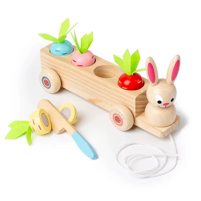 Pull along bunny toy