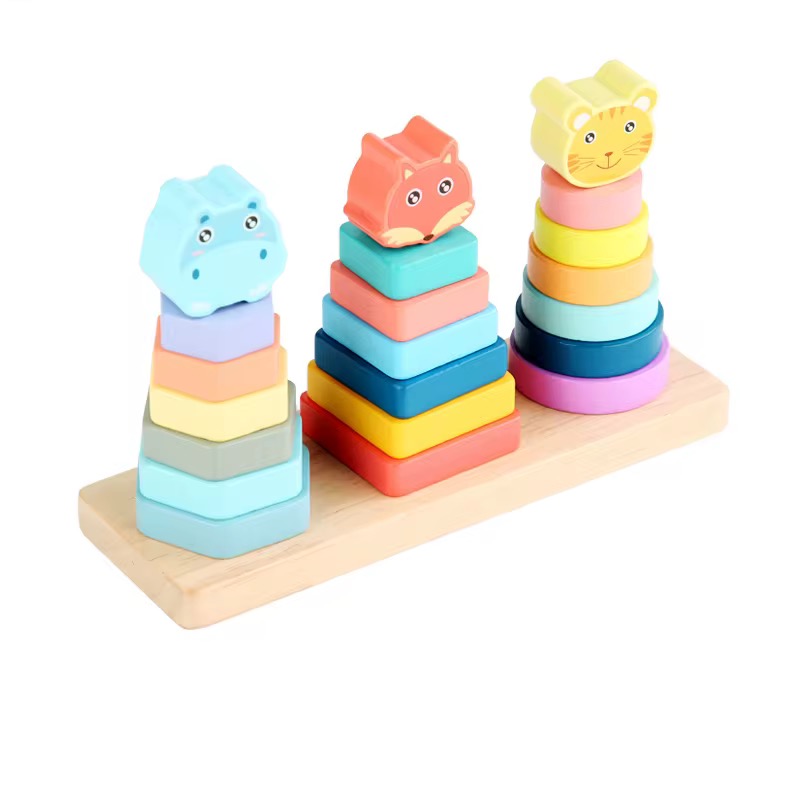 Triple animal stacking set