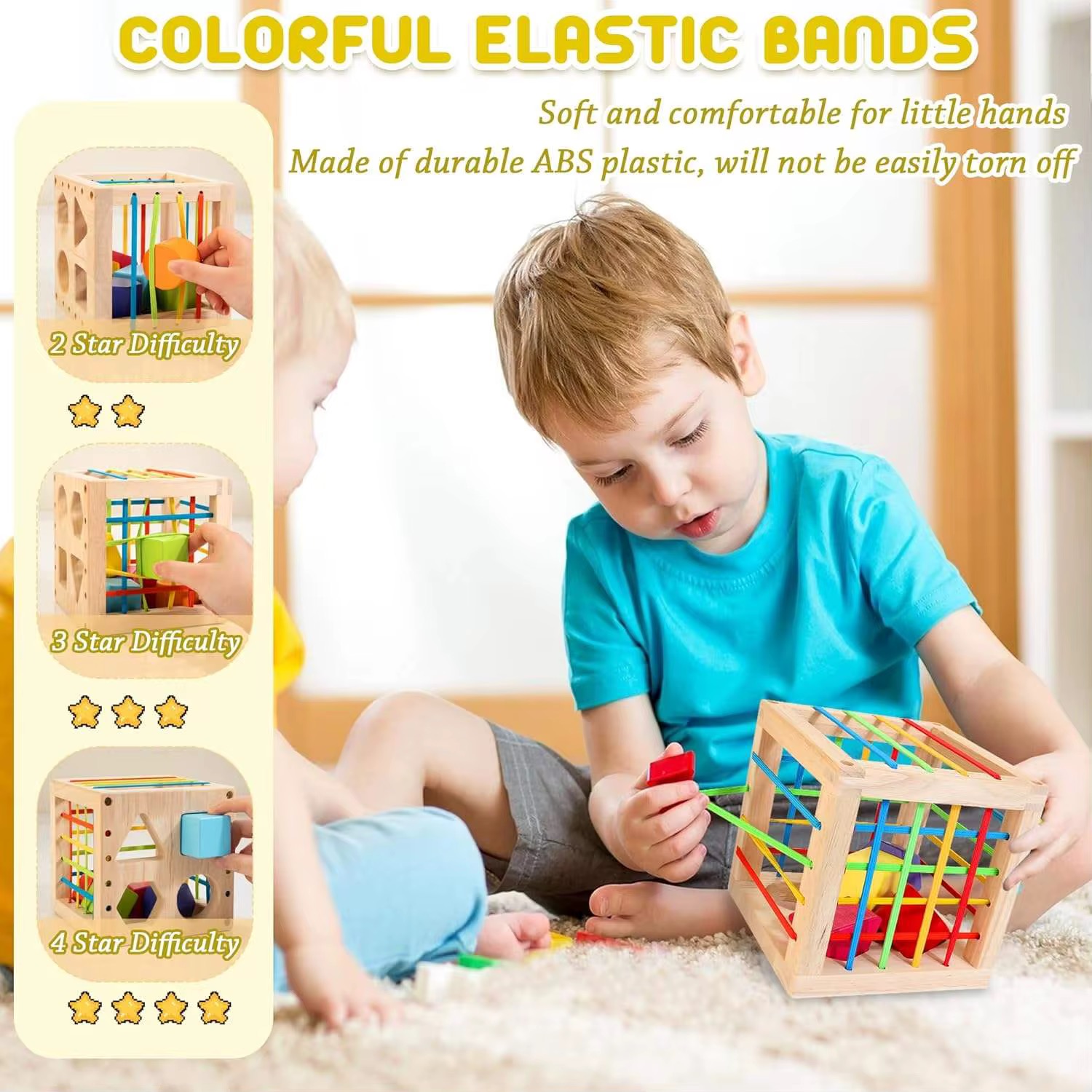 Shapes sorting and sensory set