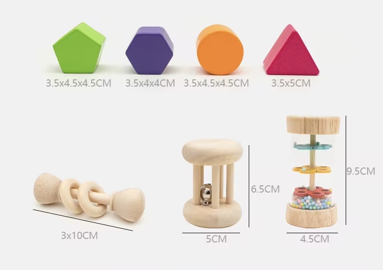 Shapes sorting and sensory set