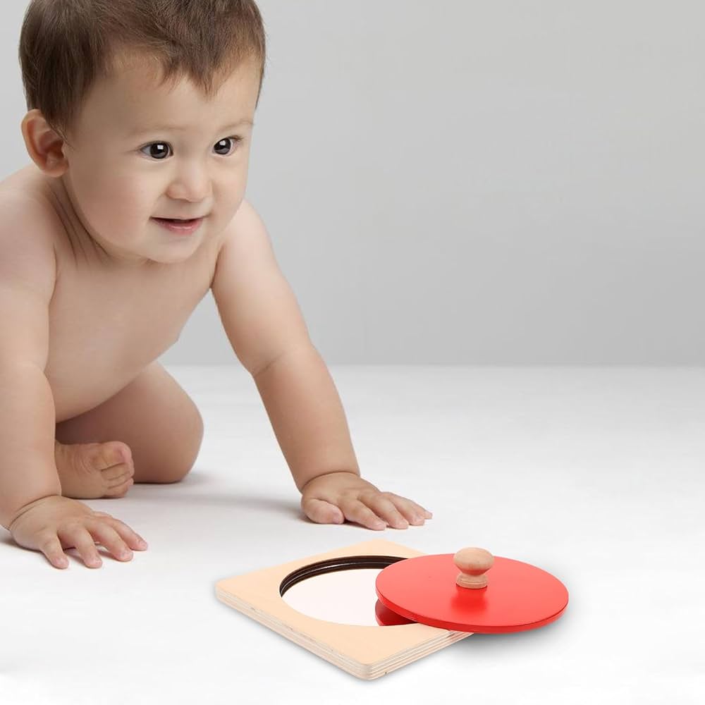 Mirror circle puzzle (red)