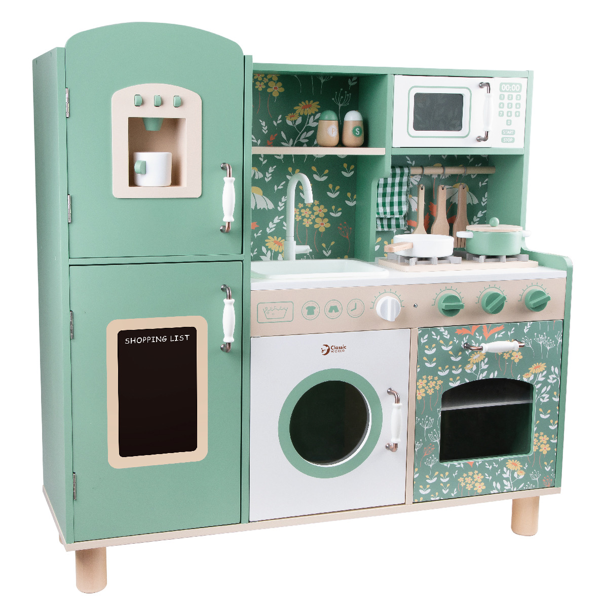 Green vintage kitchen 