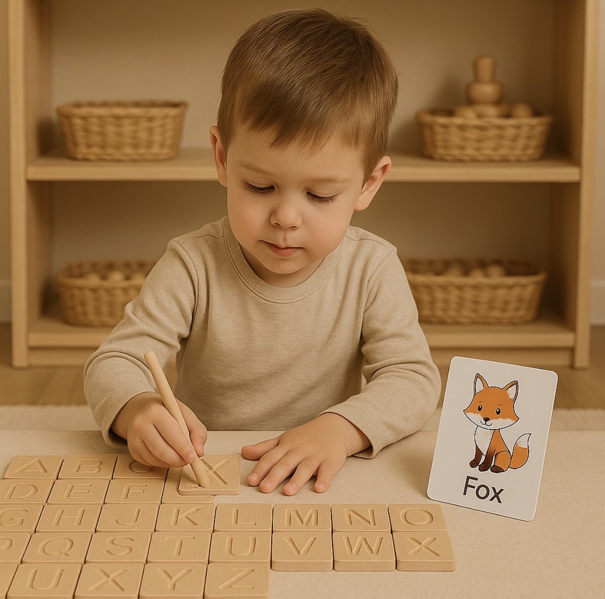 Spelling wood kit