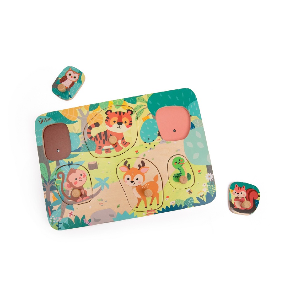 Jungle animal sound puzzle 