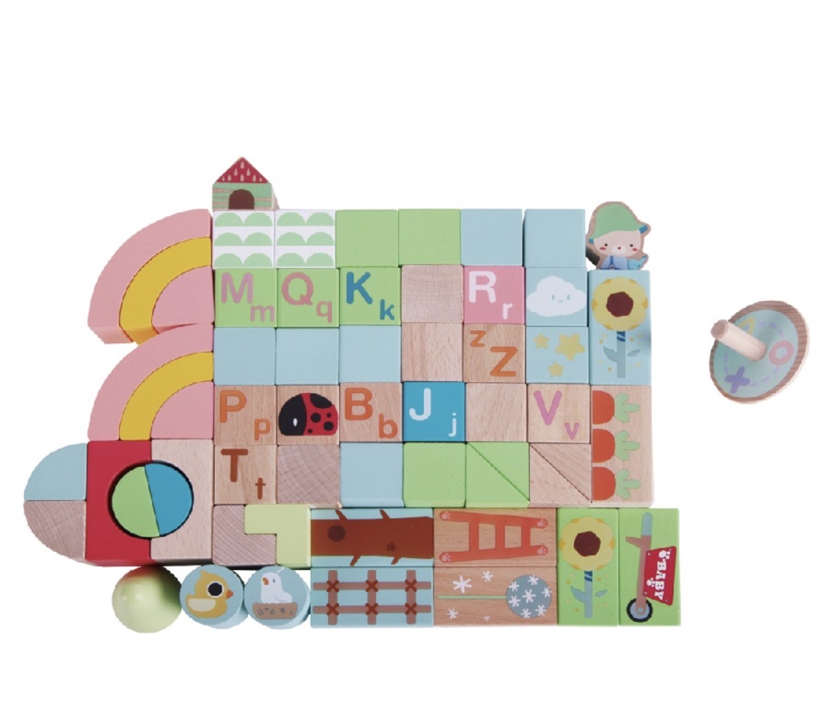 Blocks- Rainbow garden 60pcs