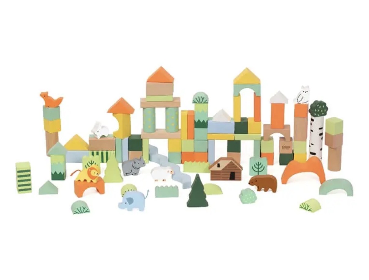 Large forest blocks-100pcs